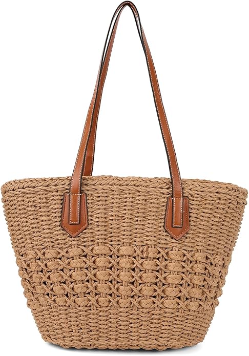 Women's Straw Shoulder Bag
