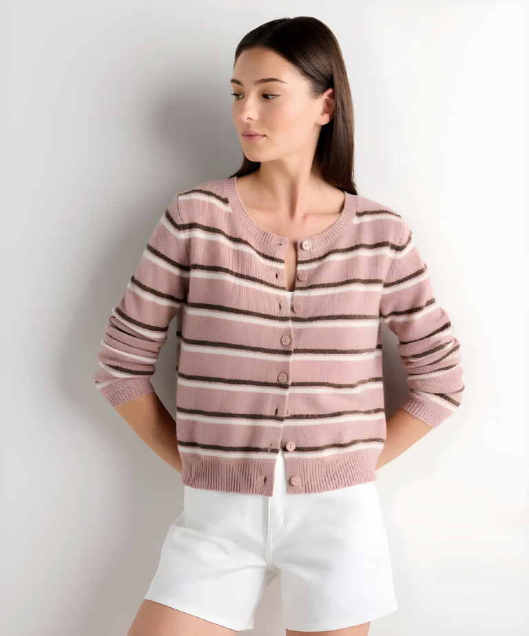 Mongolian Cashmere Cropped Crew