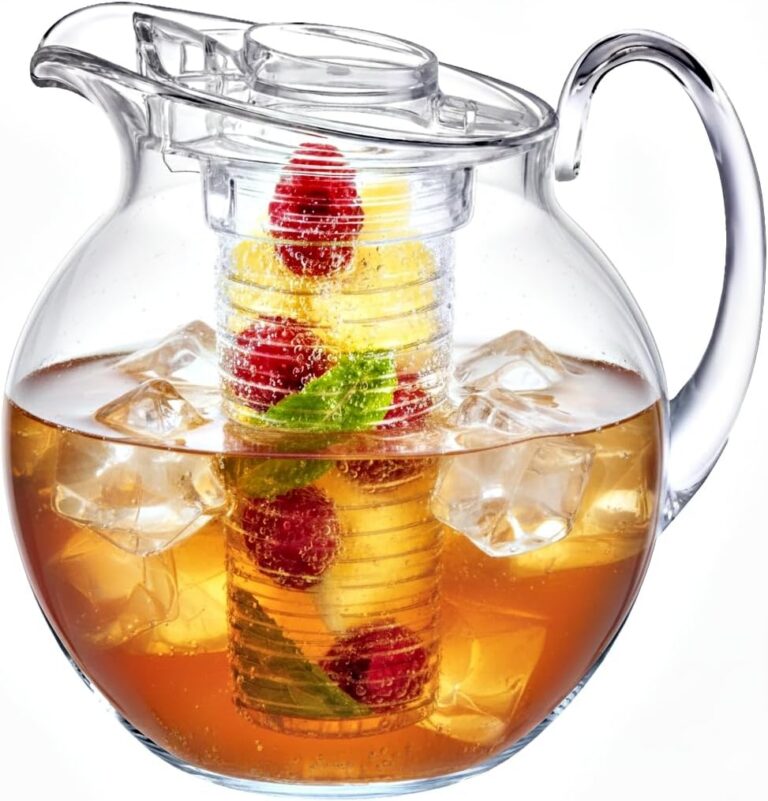 Plastic Pitcher with Fruit Infusion Tube (120 oz)