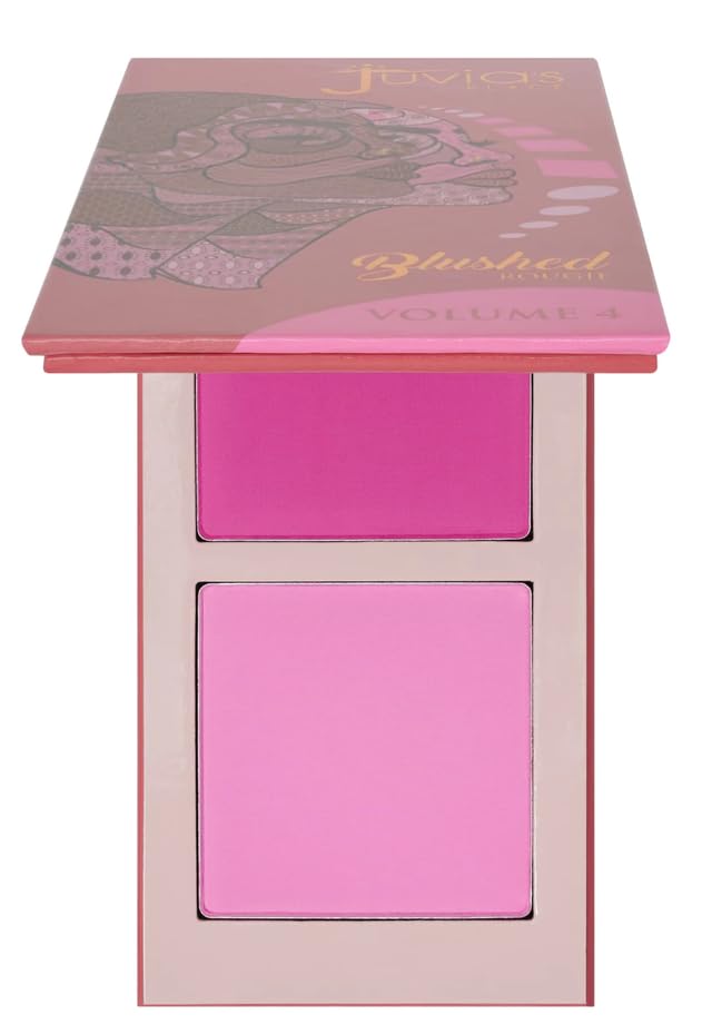 Juvia's Place Blushed Duo Blush Volume4 - Two Tone Pigmented Buildable Pressed Mineral Powder