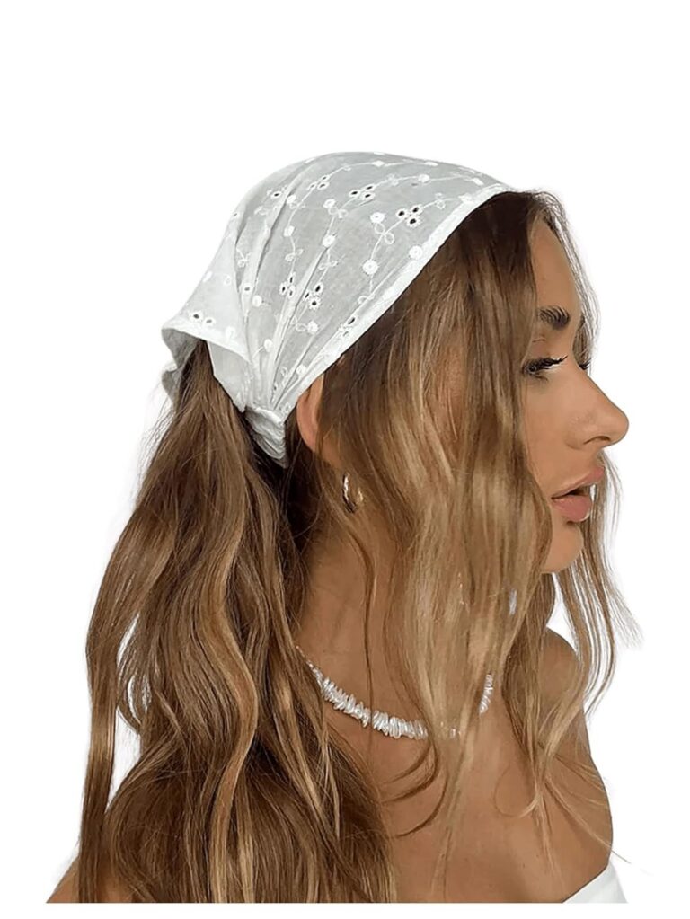 Women's Hair Scarf - Eyelet