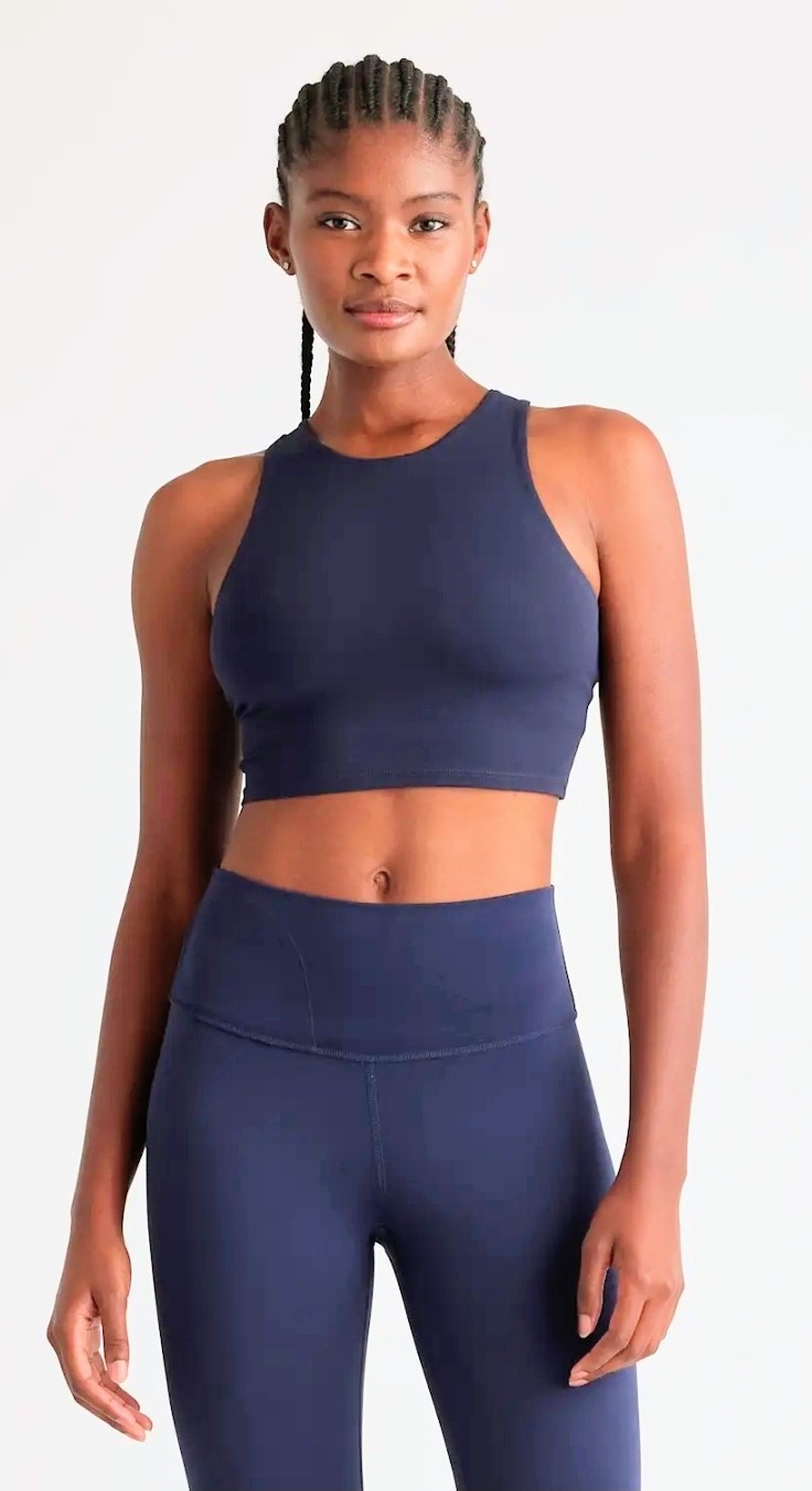 Ultra-Form High-Neck Cropped Tank