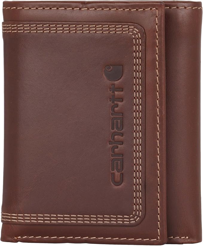 Carhartt Men’s Leather Triple Stitch Wallet