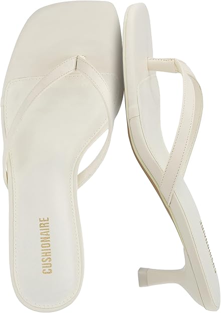 Kitten Heels for Women Thongs with Memory Foam