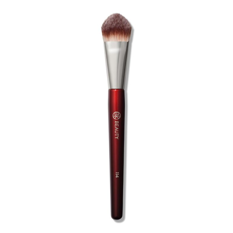BK BEAUTY 114 DUAL-SIDED CONCEALER BRUSH – Precision Concealer & Powder Makeup Brush