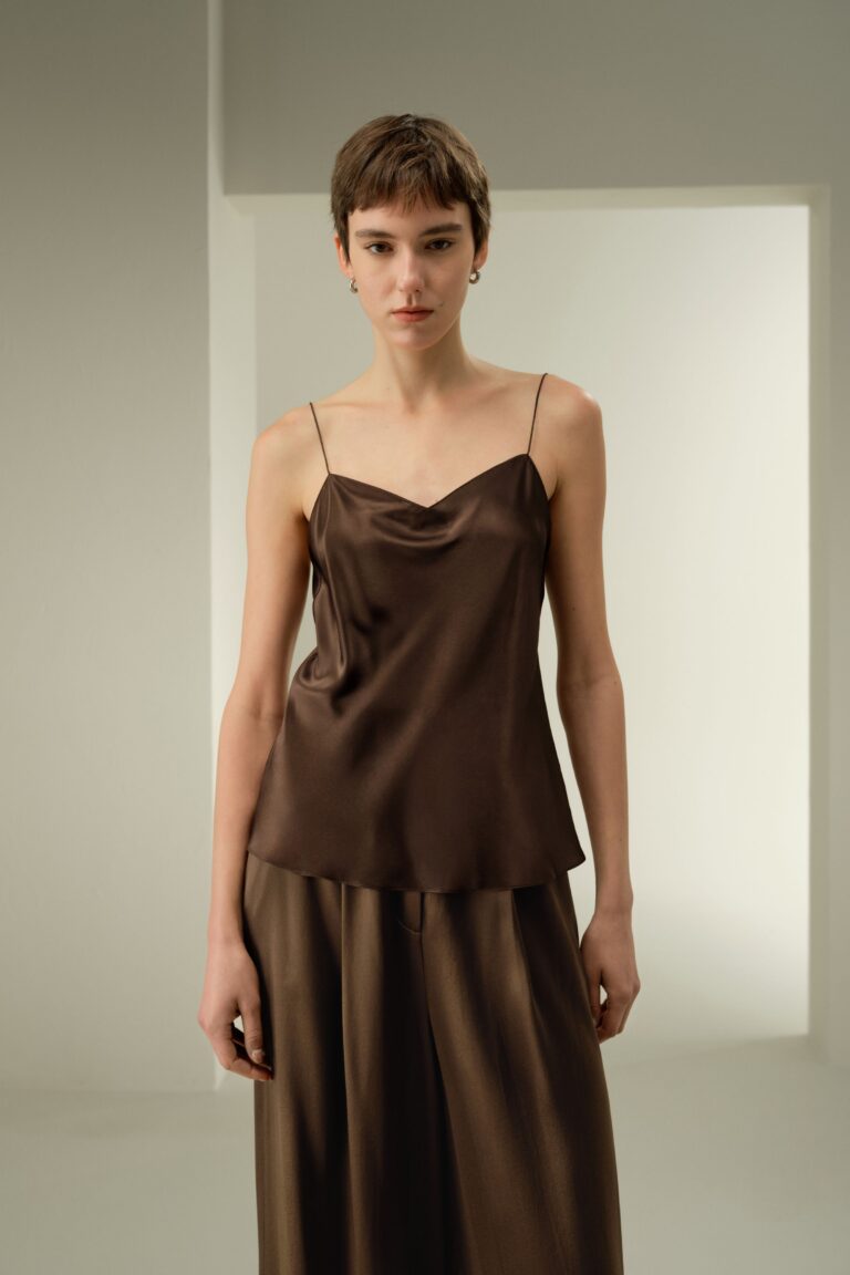Lily Silk Chic Minimal Silk Cami