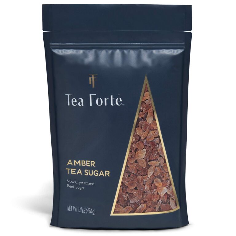 Tea Forte Natural Amber Hue Beet Rock Sugar Crystals for Tea and Coffee