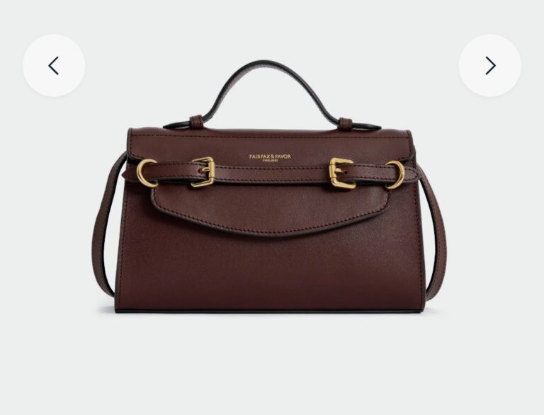 Fairfax & Favor Town and Country Leather Clutch