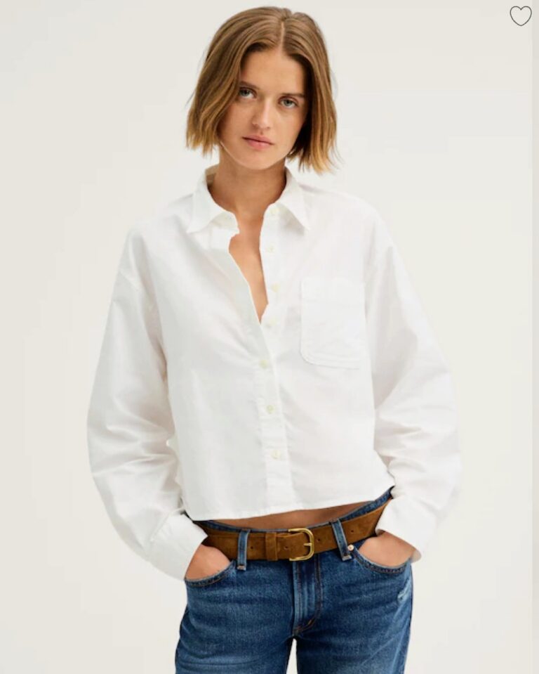 Madewell The Cropped Easy Shirt