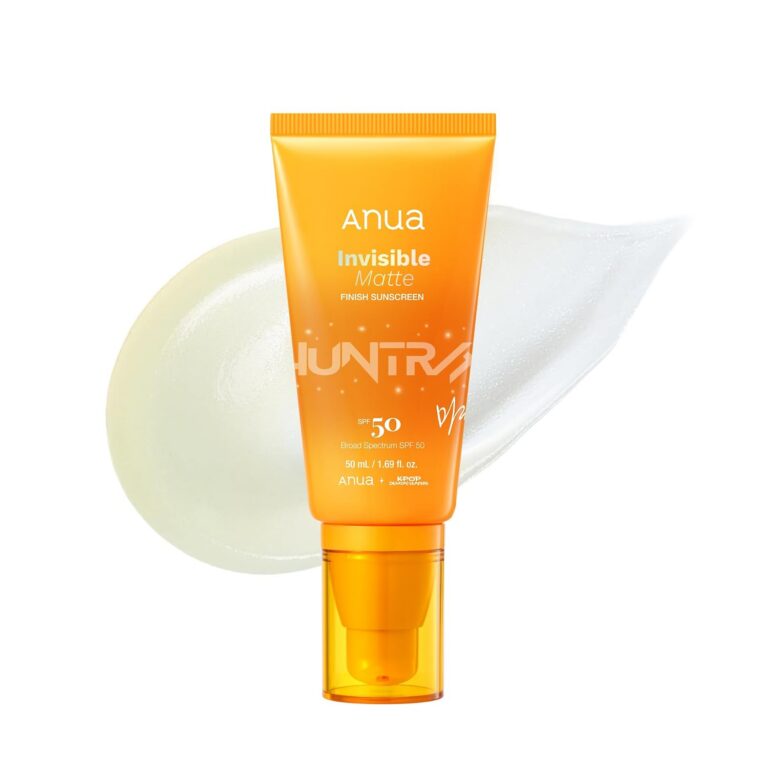 Anua Invisible Matte Finish Sunscreen, Broad Spectrum SPF50, Clear Gel