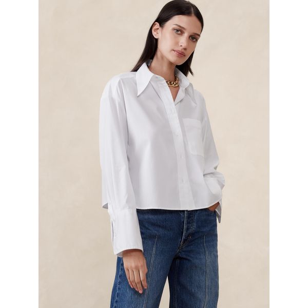 Cropped Linen Shirt