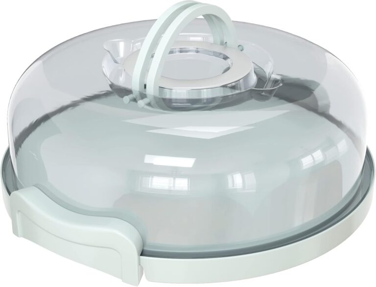 Pie, Cheesecake Carrier for up to 11 in x 3 in cake. Two Sided Fashionable Stand