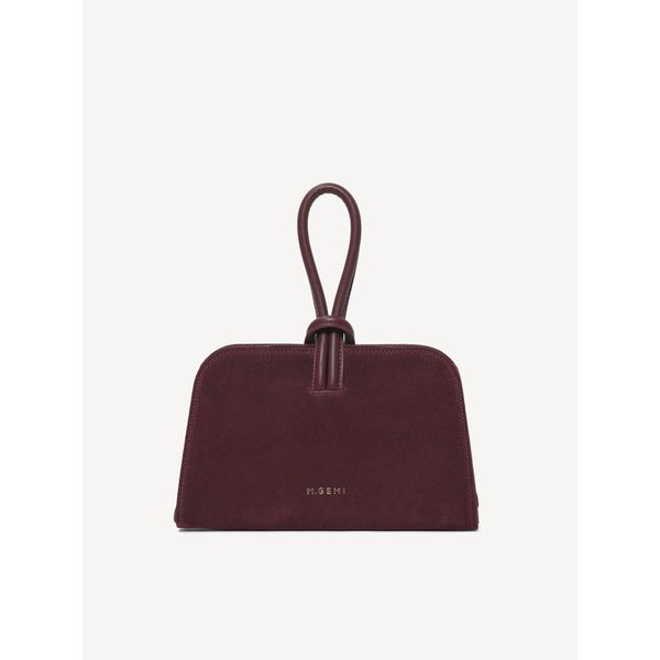 MGEMI Doppio Suede and Leather Bag Oxblood Suede