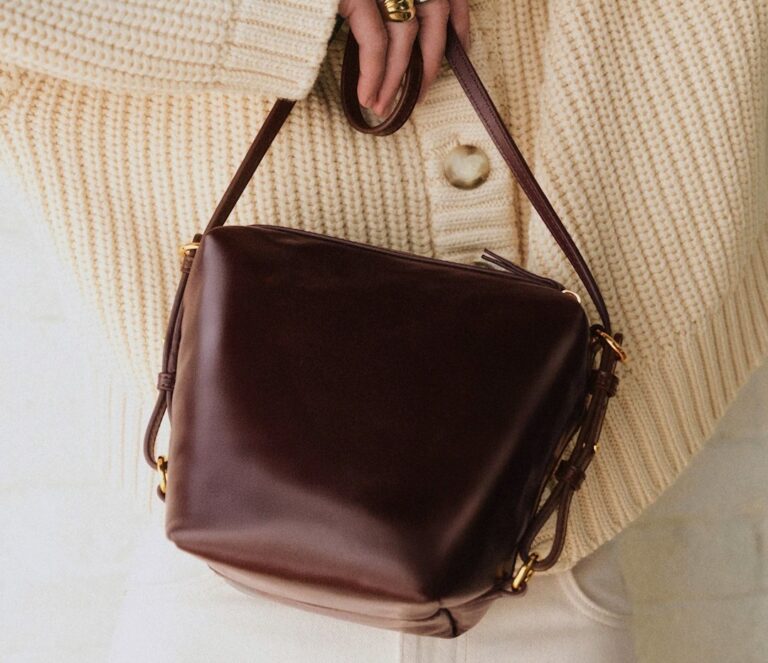 Sezane Lou Bag Vintage Burgundy