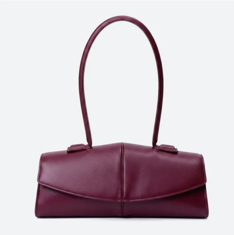 Myrtle Baguette Bag Burgundy
