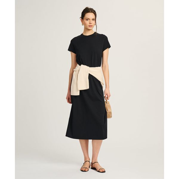 NAADAM: Brushed Cotton T-Shirt Dress