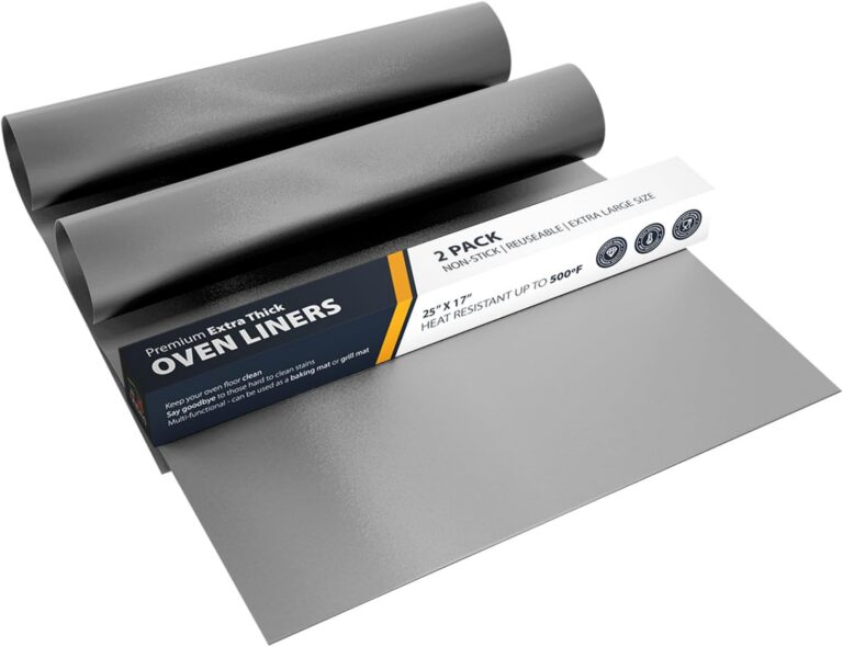 Oven Liners for Bottom of Oven - 2 Pack Large Heavy Duty Mats, 17”x25”