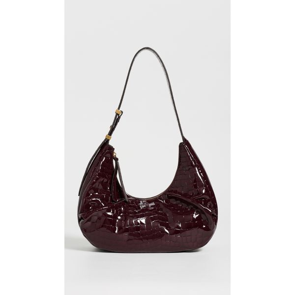 Rag & Bone Hudson Hobo Bag Deep Berry