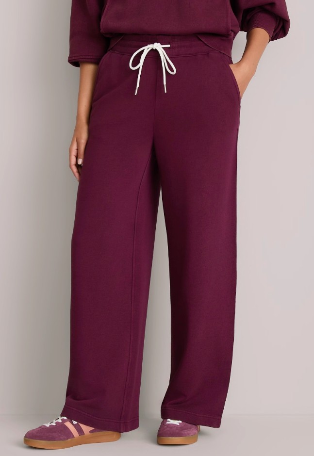 Lou & Grey Garment Dyed Terrysoft Wide Leg Pants