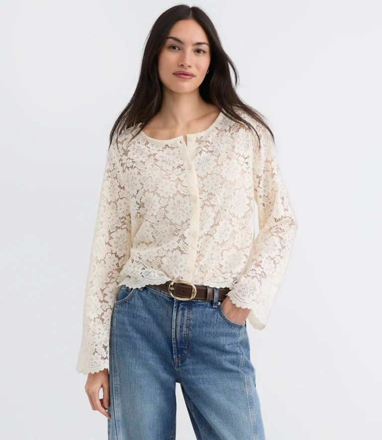 Loft Lace Cardigan Top