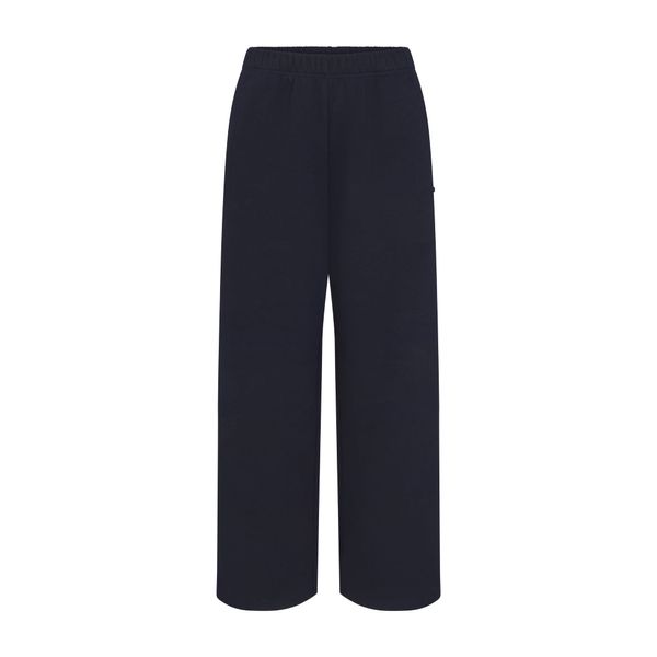 Cotton Fleece Straight Leg Pant