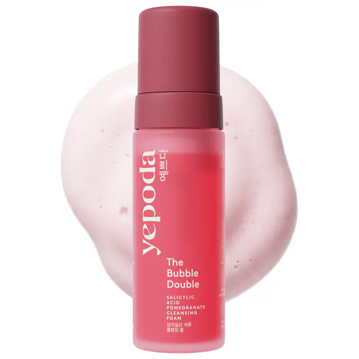 Yepoda The Bubble Double - Korean Salicylic Acid Foam Cleanser with Pomegranate