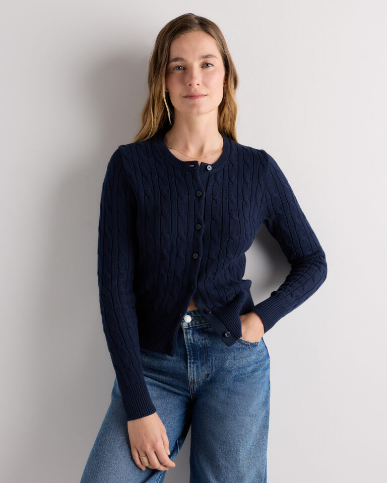 100% Organic Cotton Cable Crew